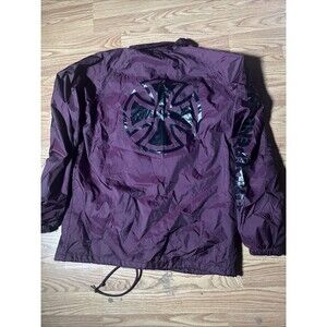 Independent Trucks SPEED KILLS Coach Windbreaker Jacket MAROON MEDIUM